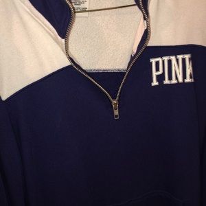 Vs pink half zip